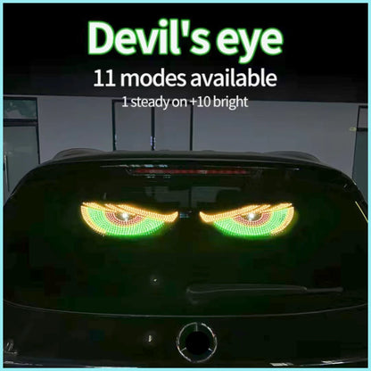 Car Dynamic Eye LED Lights – Flexible Rear Window Display, 12V, 4 Colors