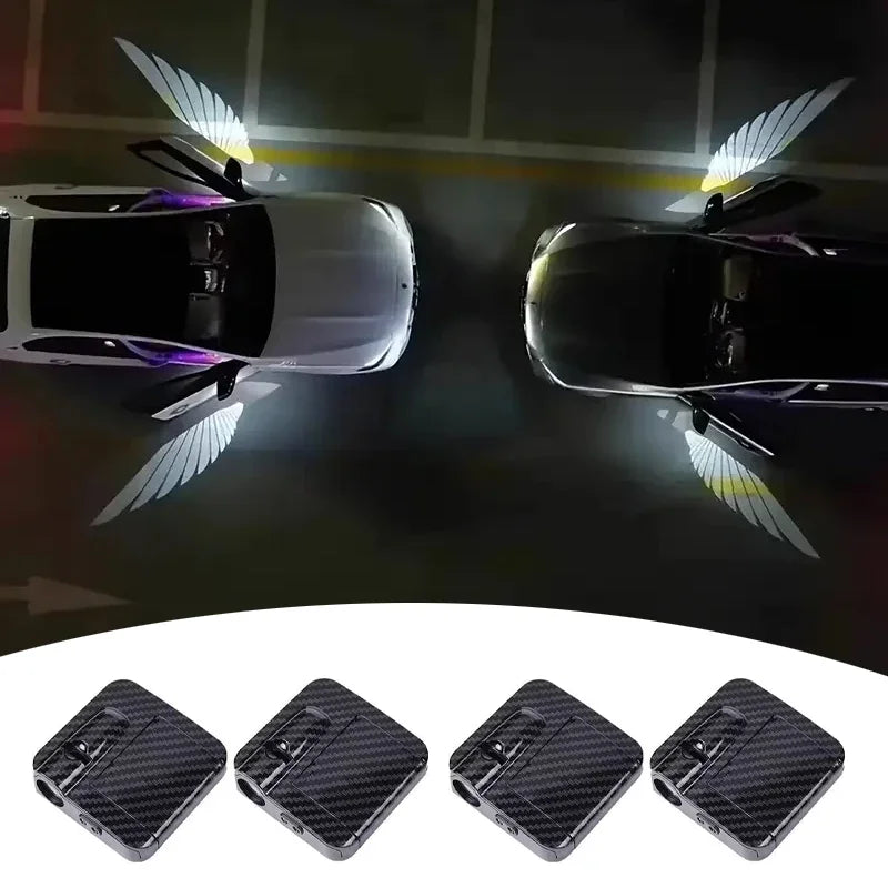 Wireless HD Laser Car Door Projector – Auto Sensor, No Wiring, Battery Powered, 2/4pcs