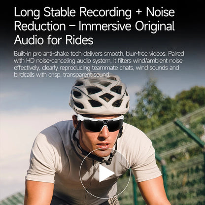yaocx W640 AI Smart Sports Glasses – 32MP Camera, IP66, Bluetooth 5.3 & Real-Time Translation
