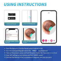 NATFIRE NK3 Pro Smart Visual Ear Cleaner – 1296P HD WiFi Otoscope Ear Wax Removal Kit