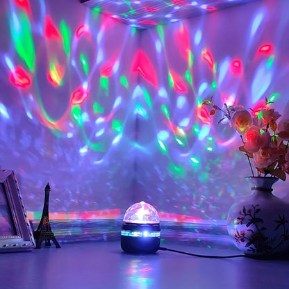 LED Water Ripple & Aurora Projector – 14 Effects, RGB, Remote Control, USB, 7 Colors