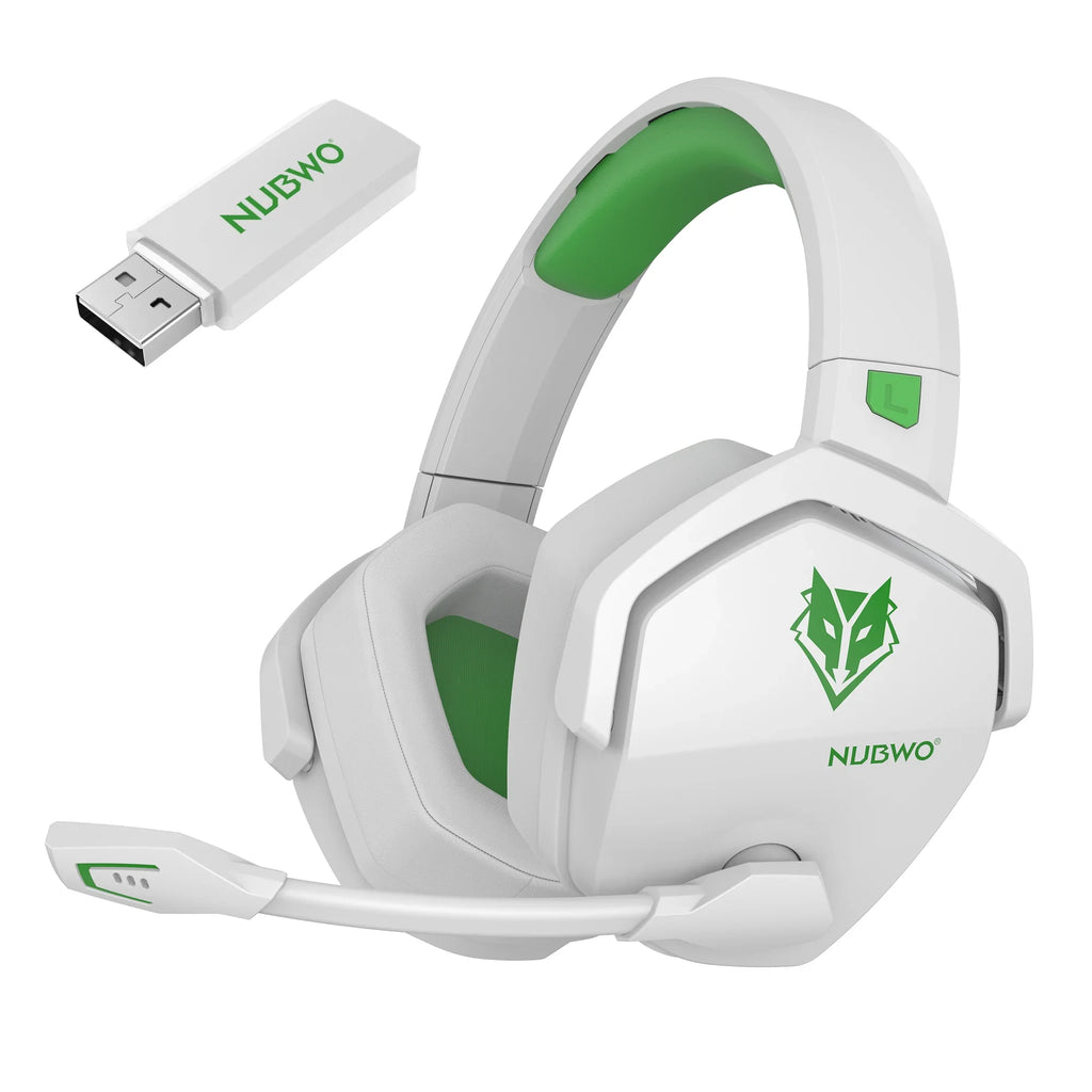 NUBWO G06 Wireless Gaming Headset – 2.4GHz + BT 5.3, 100H Battery, PS5/PS4/PC/Switch
