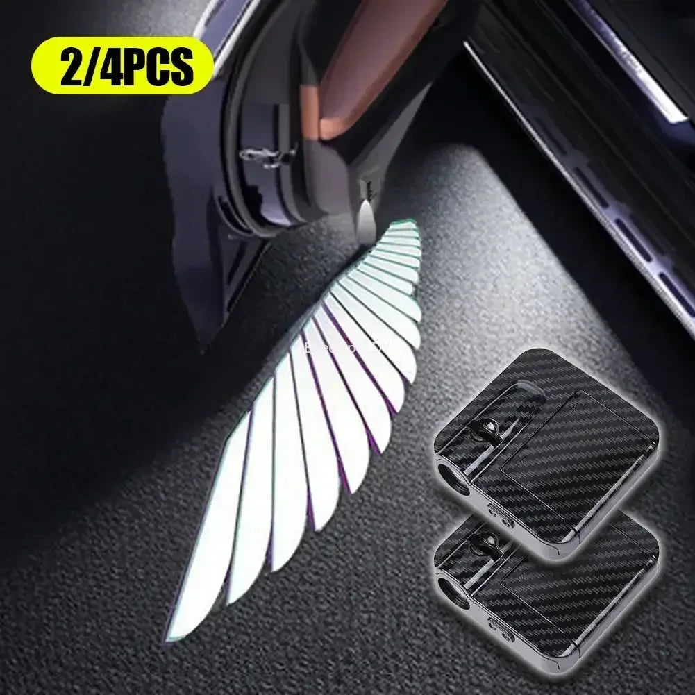 Wireless HD Laser Car Door Projector – Auto Sensor, No Wiring, Battery Powered, 2/4pcs