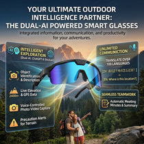 GUHUAVMI Q01 AI Smart Glasses – Dual Camera, 4K Video, Stereo Audio & Real-Time Translation