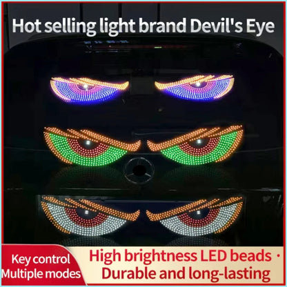 Car Dynamic Eye LED Lights – Flexible Rear Window Display, 12V, 4 Colors