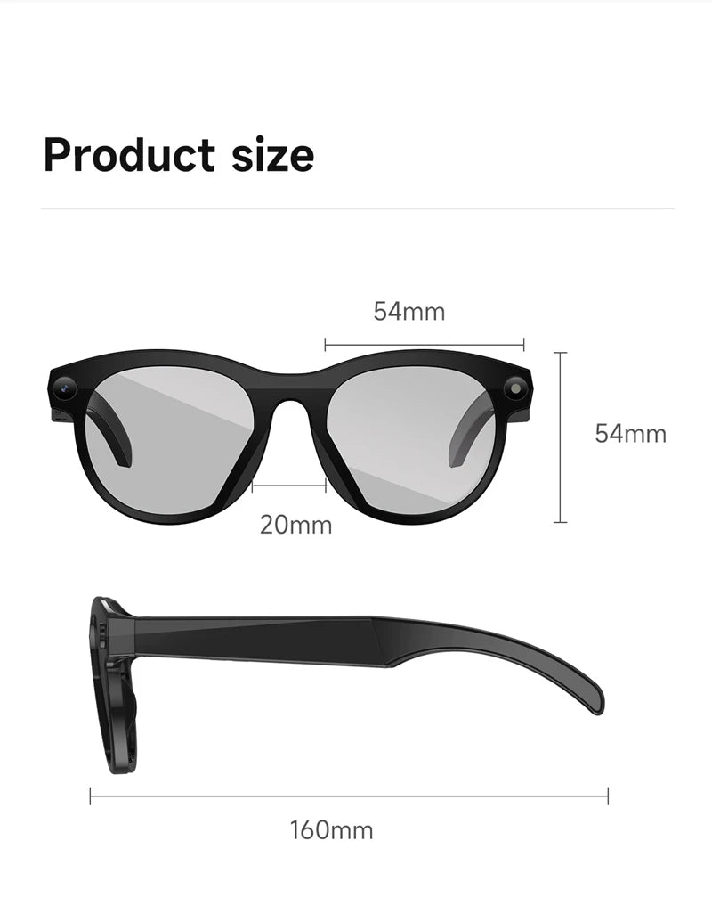 Lenovo AI Smart Glasses M88 – 8K Camera, ChatGPT, Translation & Bluetooth 5.3