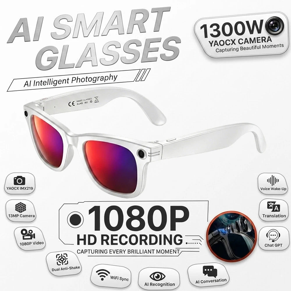W620 Pro AI Smart Glasses – 4K Camera, Bluetooth 5.3 & Real-Time Translation