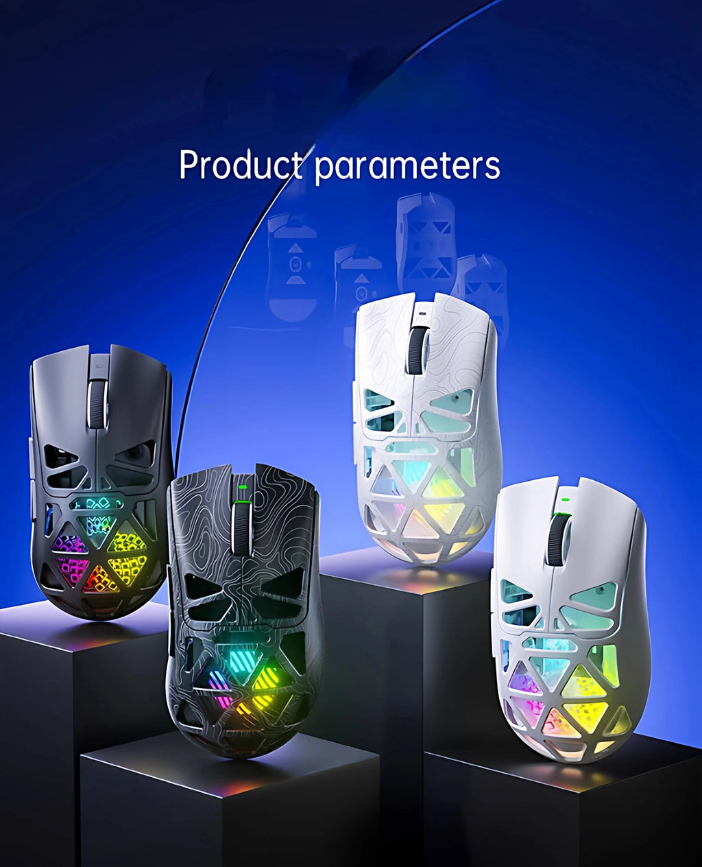AULA SC620 Wireless Gaming Mouse – PAW3311, Tri-Mode, 12800 DPI, Hollow Design