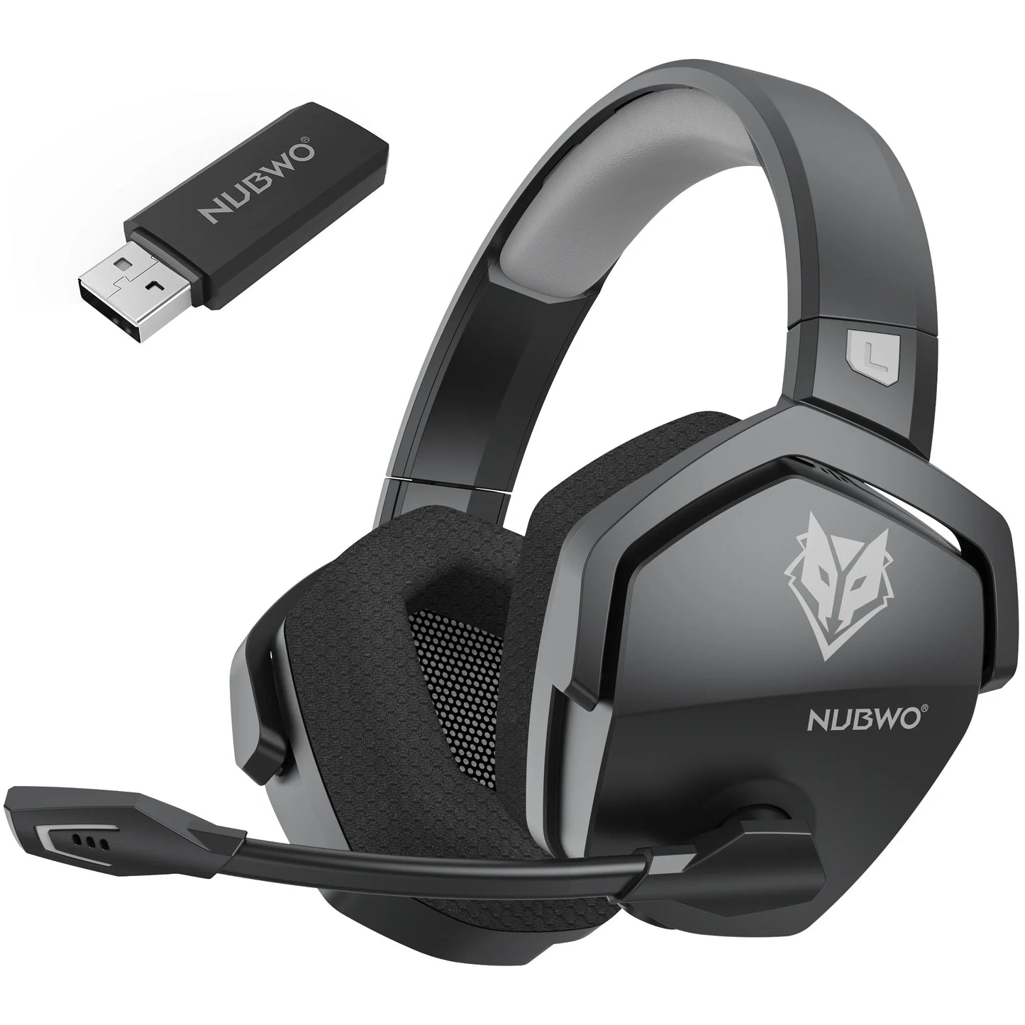 NUBWO G06 Wireless Gaming Headset – 2.4GHz + BT 5.3, 100H Battery, PS5/PS4/PC/Switch