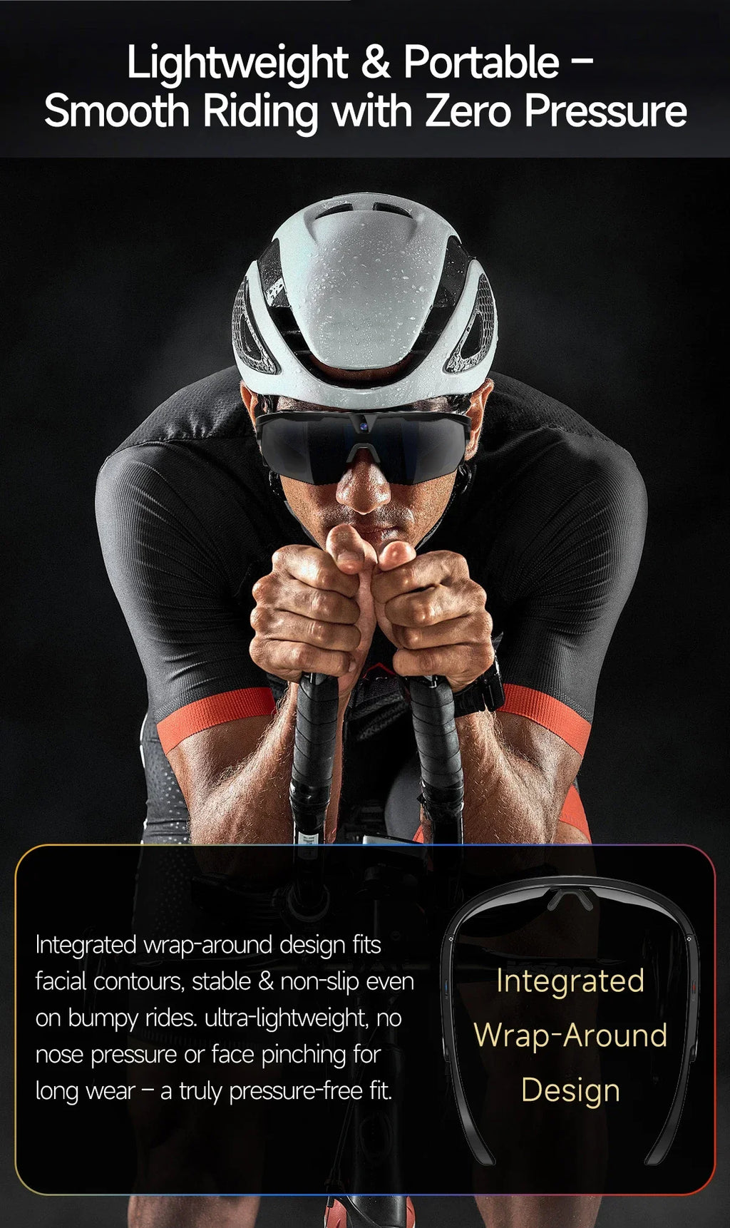yaocx W640 AI Smart Sports Glasses – 32MP Camera, IP66, Bluetooth 5.3 & Real-Time Translation