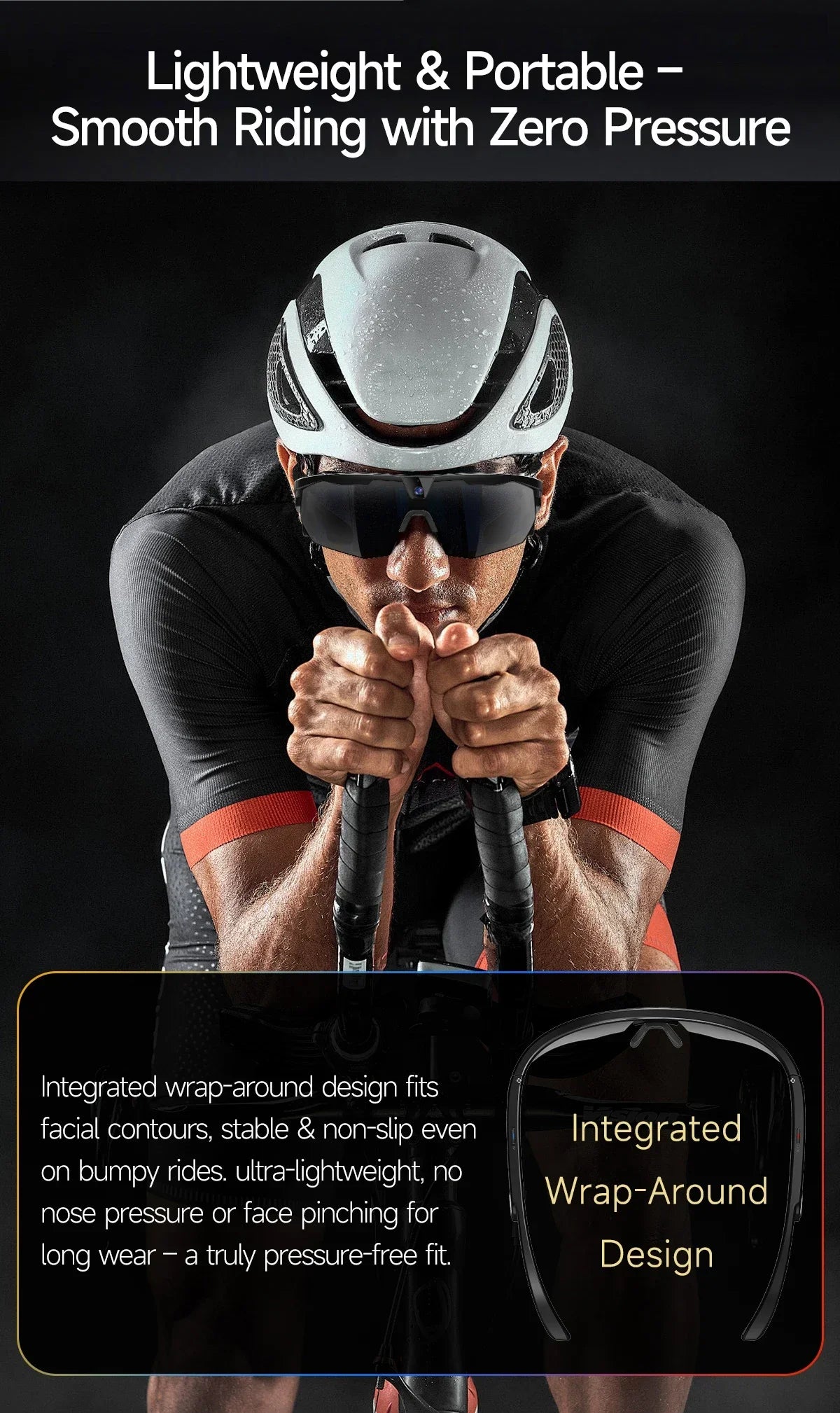 yaocx W640 AI Smart Sports Glasses – 32MP Camera, IP66, Bluetooth 5.3 & Real-Time Translation