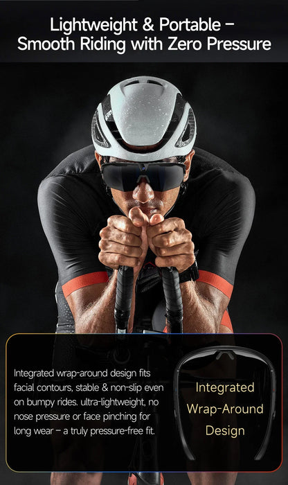 yaocx W640 AI Smart Sports Glasses – 32MP Camera, IP66, Bluetooth 5.3 & Real-Time Translation