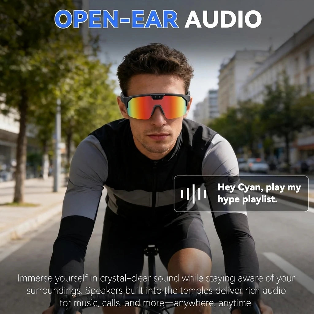 GUHUAVMI Q01 AI Smart Glasses – Dual Camera, 4K Video, Stereo Audio & Real-Time Translation