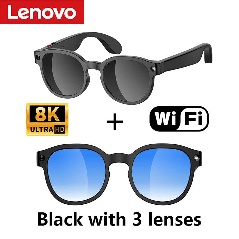 Lenovo AI Smart Glasses M88 – 8K Camera, ChatGPT, Translation & Bluetooth 5.3