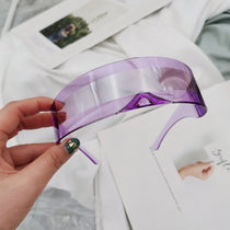 RMM Futuristic Narrow Visor Sunglasses – Mirror Lens, Unisex, 13 Color Options