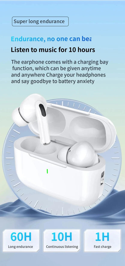 For Air pro5 Wireless Bluetooth Earphone Headset TWS Max With case Earbuds Noise Cancelling Headset For iPhone Android Headphone