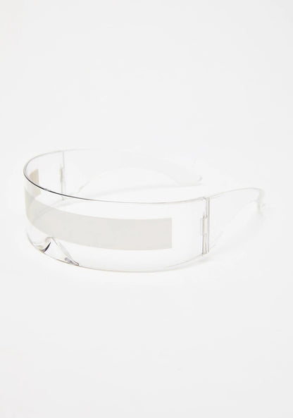 RMM Futuristic Narrow Visor Sunglasses – Mirror Lens, Unisex, 13 Color Options