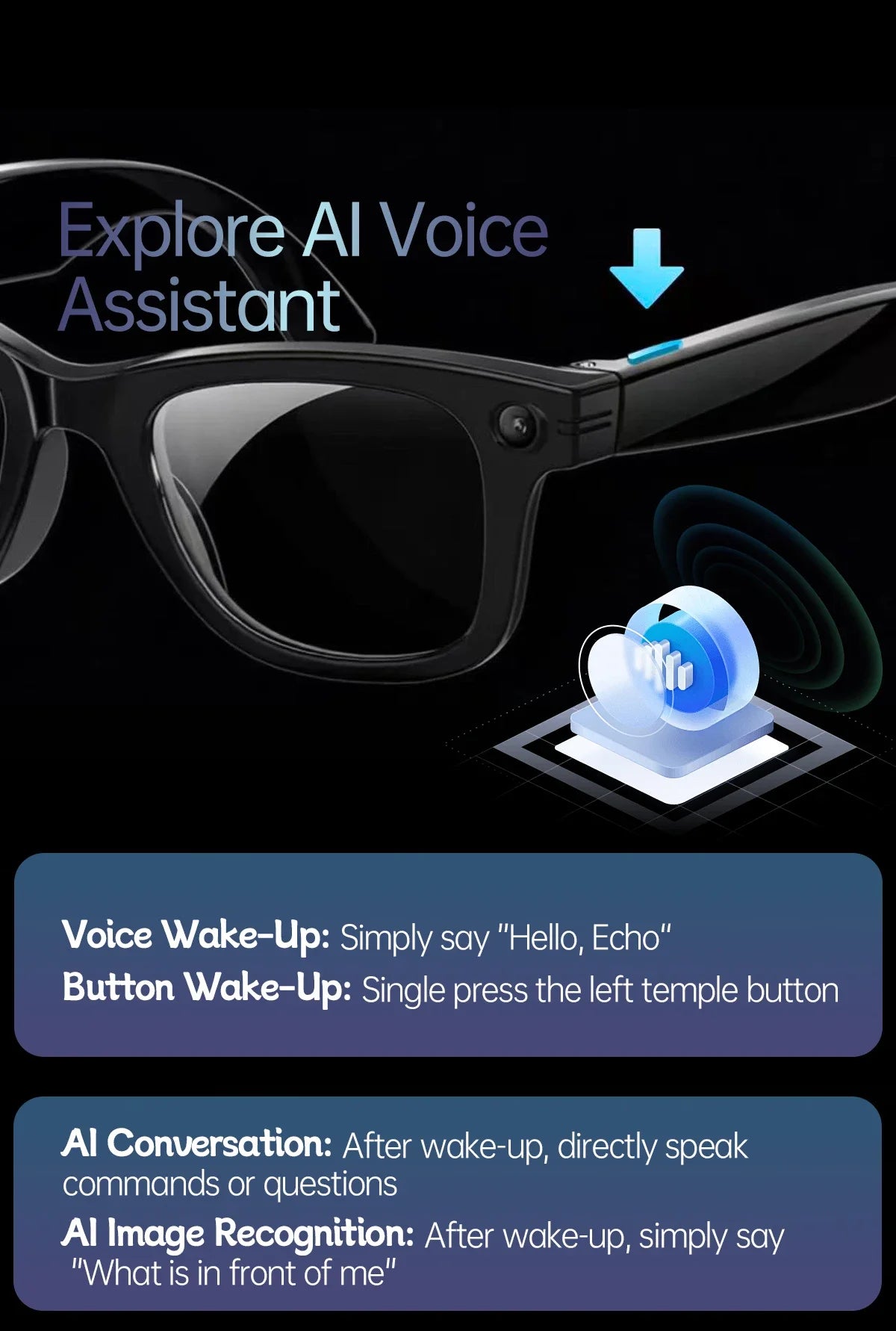 W620 Pro AI Smart Glasses – 4K Camera, Bluetooth 5.3 & Real-Time Translation