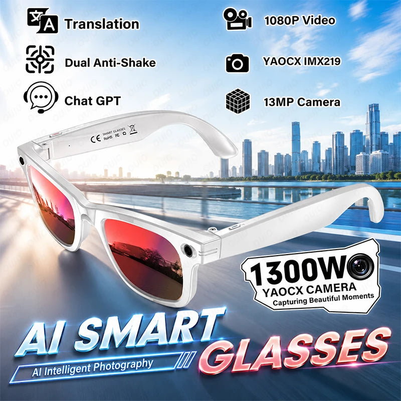 W620 Pro AI Smart Glasses – 4K Camera, Bluetooth 5.3 & Real-Time Translation
