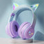 Cat Ear Bluetooth Headset – RGB Lights, Kawaii Design, Gift for Girls, 5 Colors