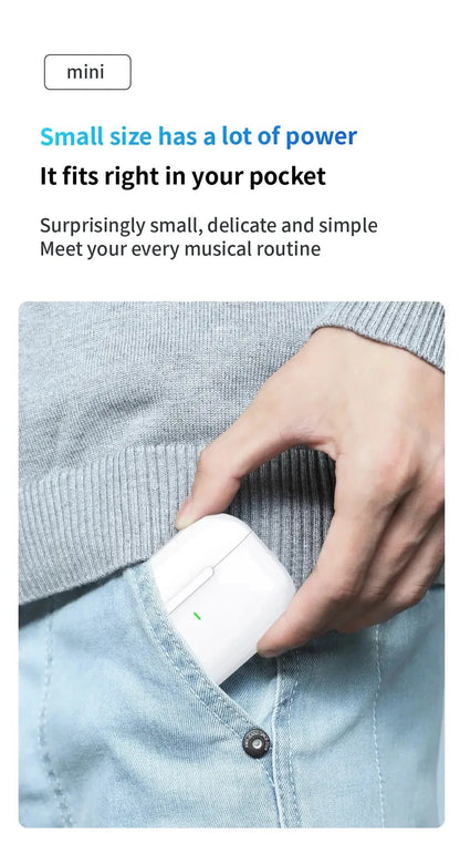 For Air pro5 Wireless Bluetooth Earphone Headset TWS Max With case Earbuds Noise Cancelling Headset For iPhone Android Headphone