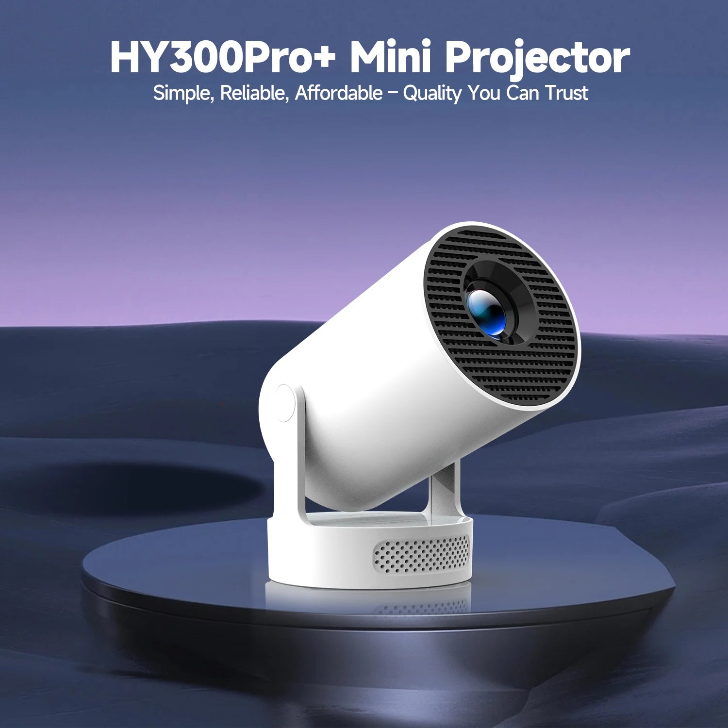 Magcubic HY300 Pro+ Mini Projector – 290 ANSI, Android 14, WiFi 6, 8K, BT 5.4