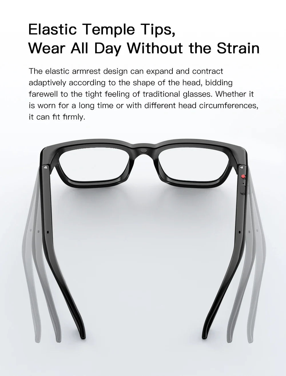 AI Smart Glasses M08 – HD Camera, Translation & Voice Assistant