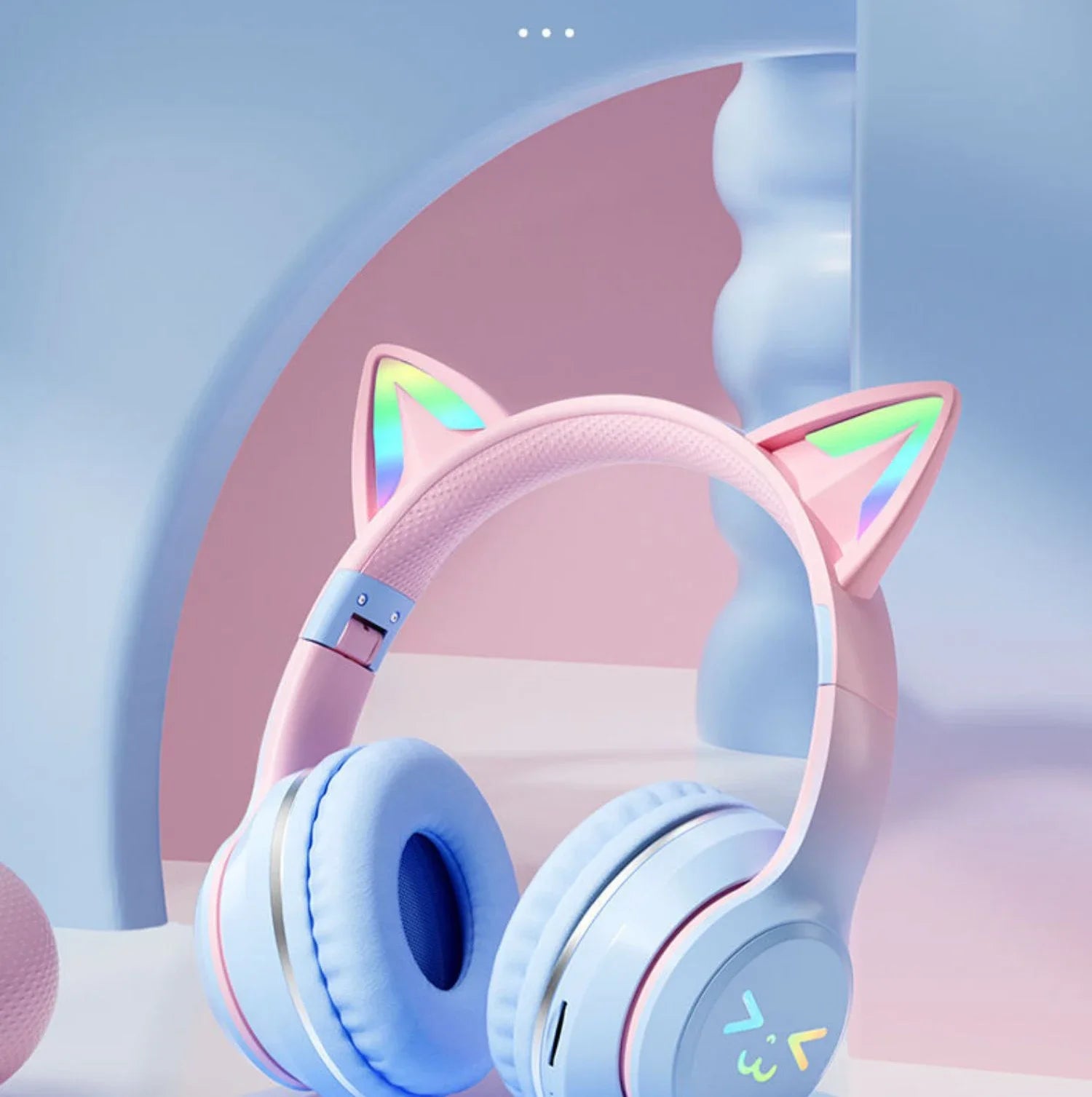 Cat Ear Bluetooth Headset – RGB Lights, Kawaii Design, Gift for Girls, 5 Colors