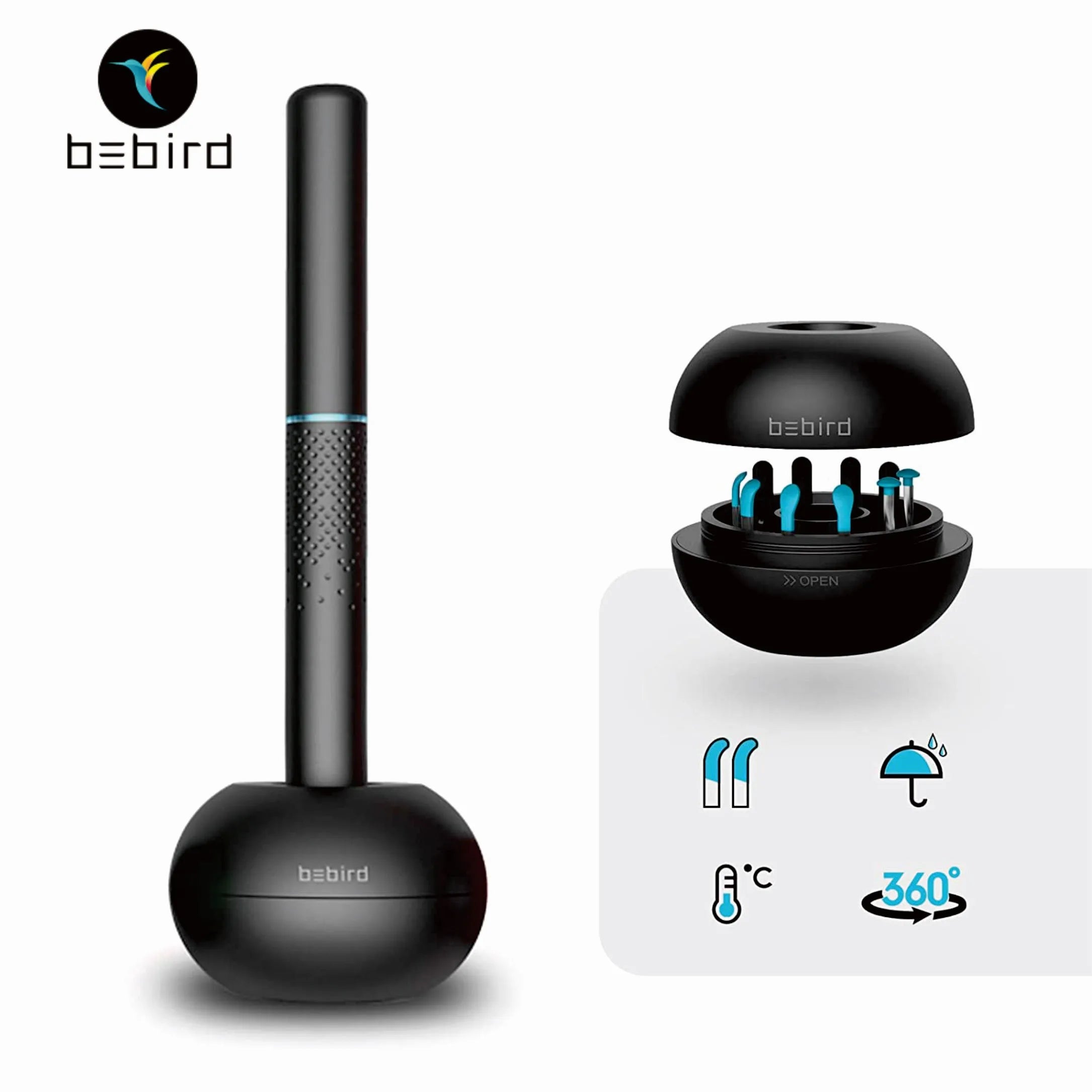Bebird Smart Visual Ear Wax Removal Tool – Wireless Otoscope with Camera & 6 LED Lights