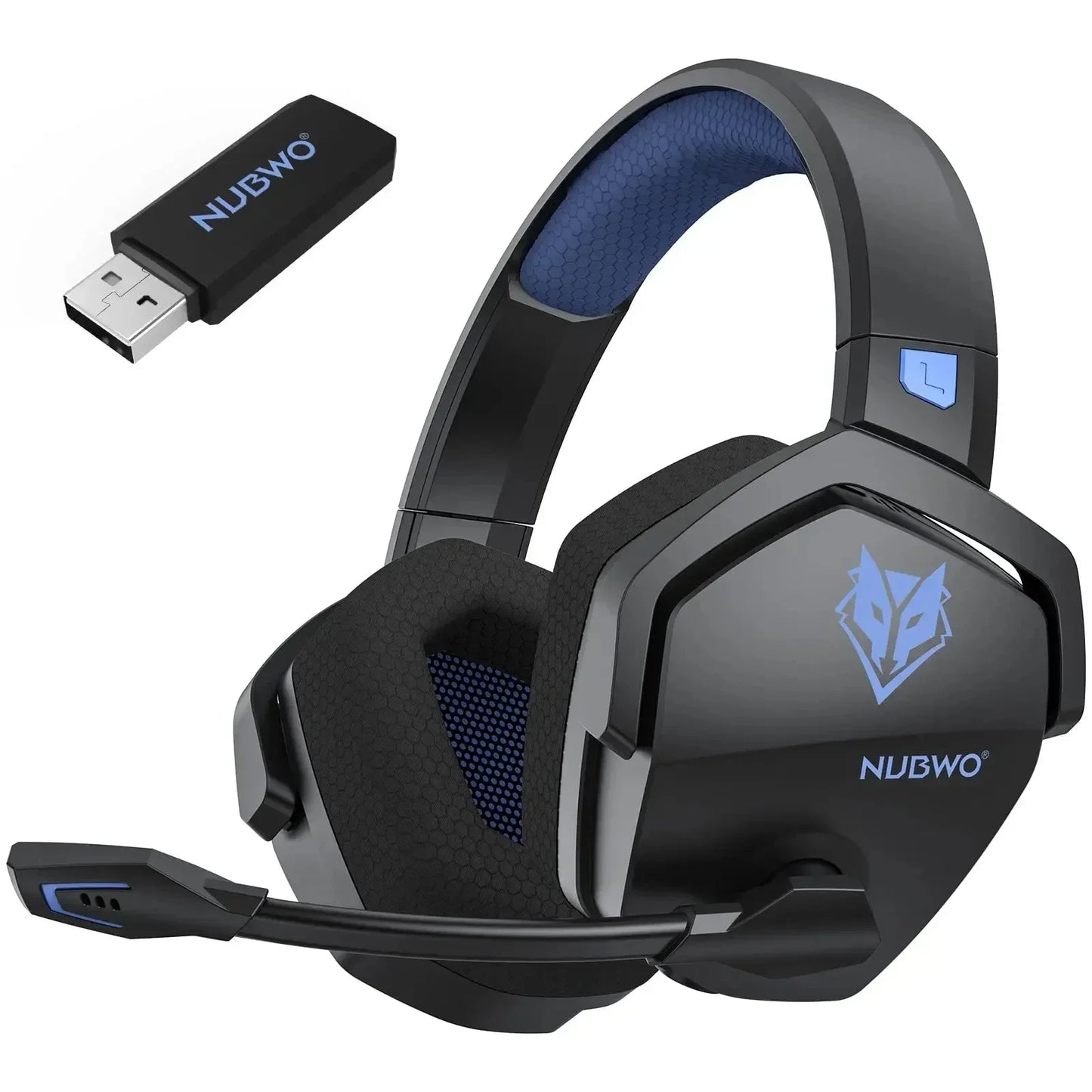 NUBWO G06 Wireless Gaming Headset – 2.4GHz + BT 5.3, 100H Battery, PS5/PS4/PC/Switch