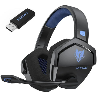 NUBWO G06 Wireless Gaming Headset – 2.4GHz + BT 5.3, 100H Battery, PS5/PS4/PC/Switch