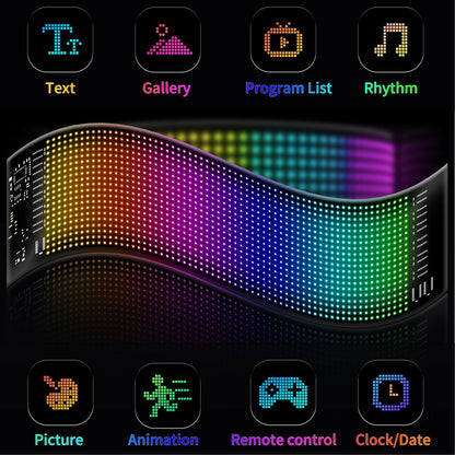 LED Devil Eye Car Display – Programmable RGB Matrix, Bluetooth App Control, IP65, 6 Sizes
