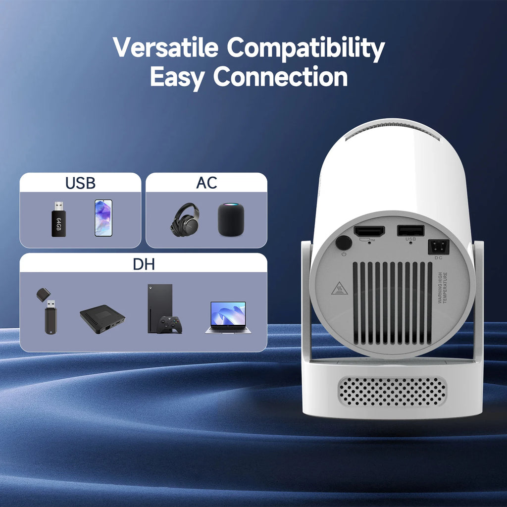 Magcubic HY300 Pro+ Mini Projector – 290 ANSI, Android 14, WiFi 6, 8K, BT 5.4