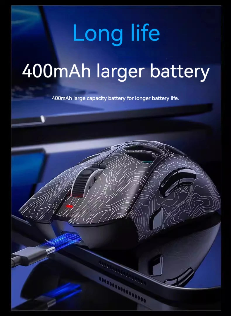 AULA SC620 Wireless Gaming Mouse – PAW3311, Tri-Mode, 12800 DPI, Hollow Design
