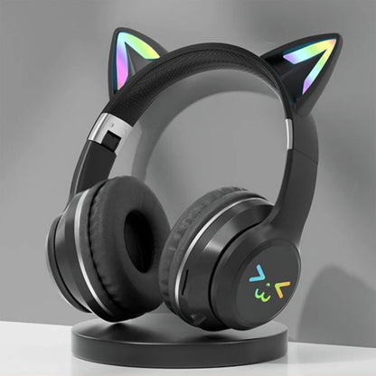 Cat Ear Bluetooth Headset – RGB Lights, Kawaii Design, Gift for Girls, 5 Colors