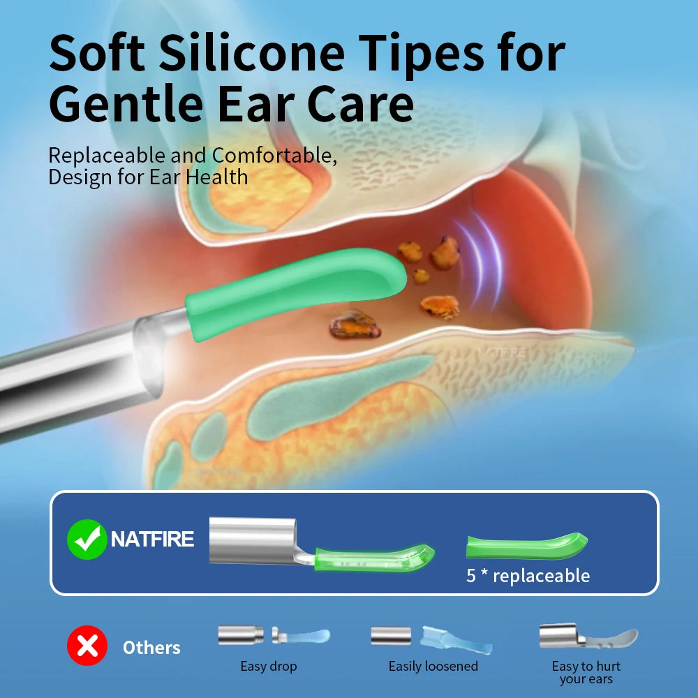 Wireless Ear Camera - HD Ear Wax Removal Tool with LED Light