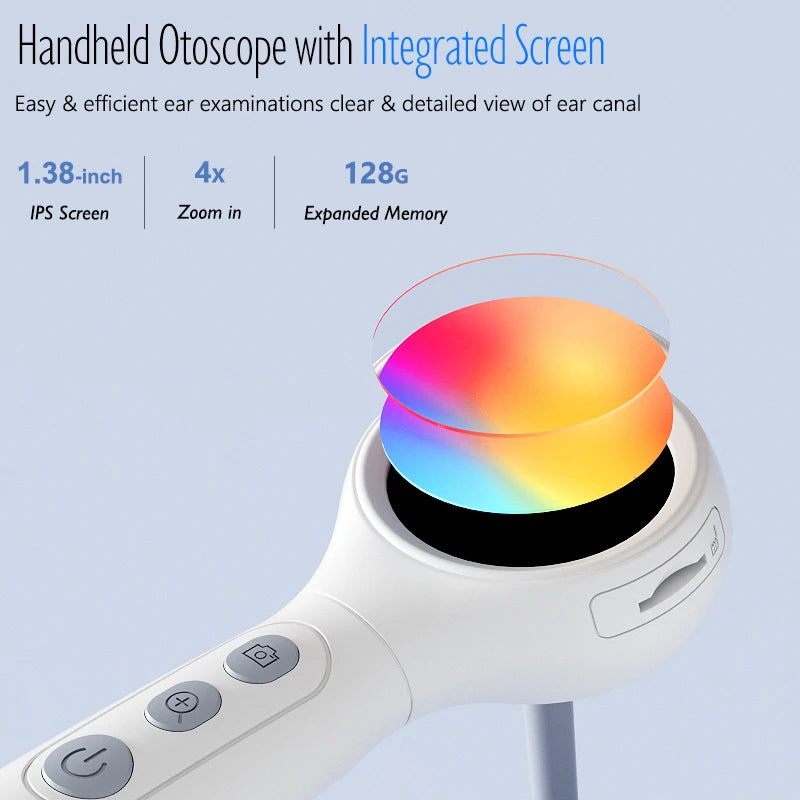 ILIHOME Visual Ear Cleaner with 1.38" Screen – 1080P HD Otoscope, 4.2mm Lens & 6 LED Lights