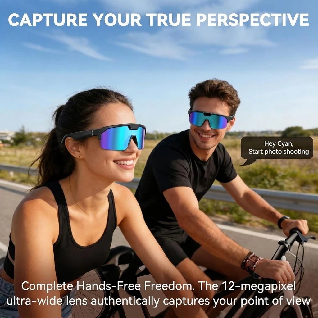 GUHUAVMI Q01 AI Smart Glasses – Dual Camera, 4K Video, Stereo Audio & Real-Time Translation