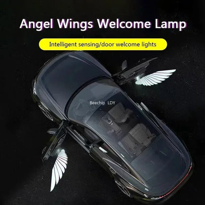 Wireless HD Laser Car Door Projector – Auto Sensor, No Wiring, Battery Powered, 2/4pcs