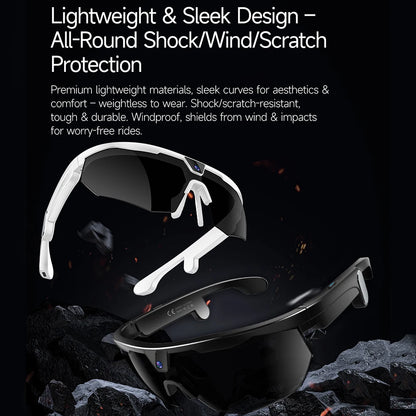 yaocx W640 AI Smart Sports Glasses – 32MP Camera, IP66, Bluetooth 5.3 & Real-Time Translation