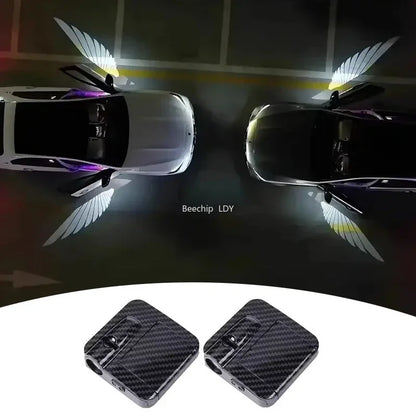 Wireless HD Laser Car Door Projector – Auto Sensor, No Wiring, Battery Powered, 2/4pcs