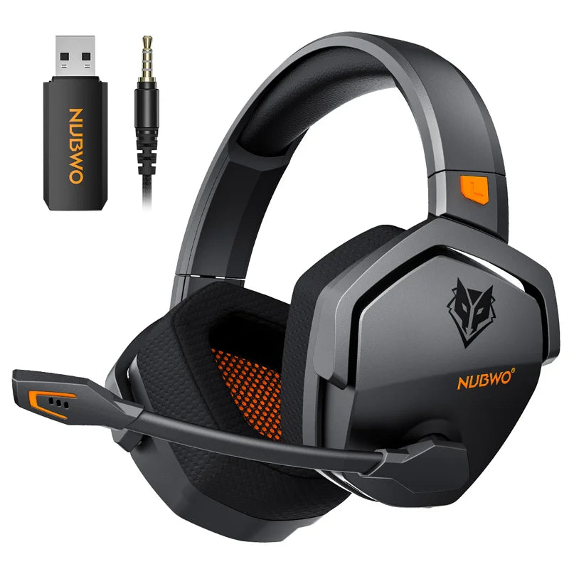 NUBWO G06 Wireless Gaming Headset – 2.4GHz + BT 5.3, 100H Battery, PS5/PS4/PC/Switch