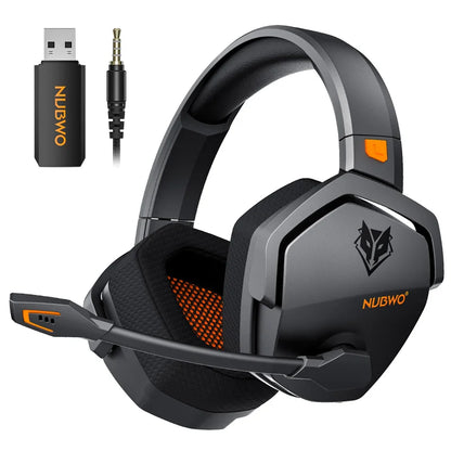 NUBWO G06 Wireless Gaming Headset – 2.4GHz + BT 5.3, 100H Battery, PS5/PS4/PC/Switch