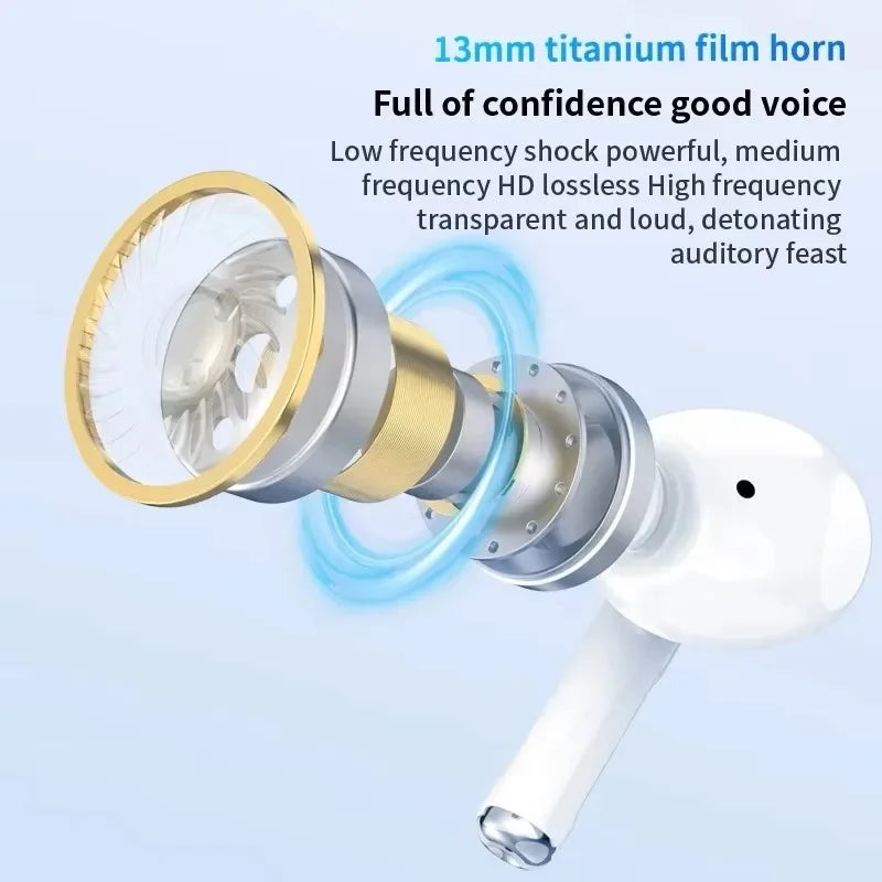 For Air pro5 Wireless Bluetooth Earphone Headset TWS Max With case Earbuds Noise Cancelling Headset For iPhone Android Headphone