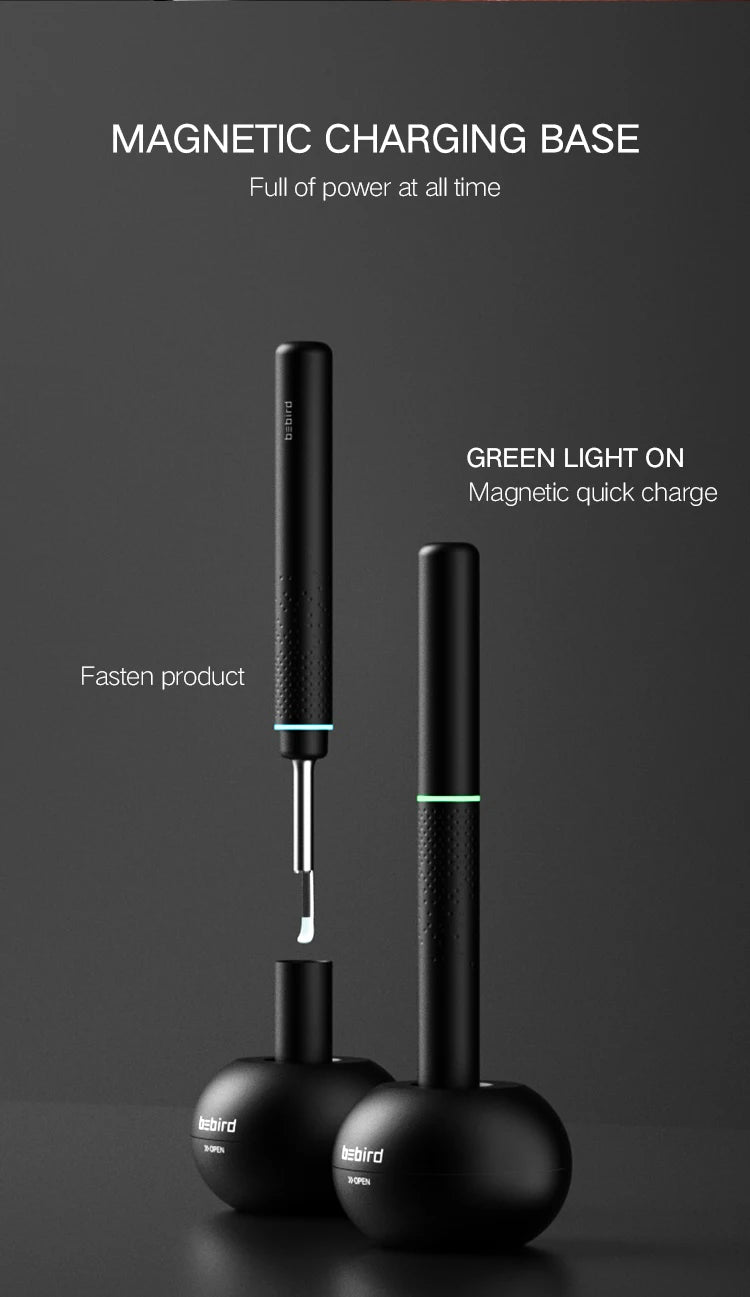 Bebird Smart Visual Ear Wax Removal Tool – Wireless Otoscope with Camera & 6 LED Lights