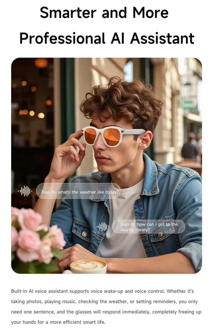 Lenovo AI Smart Glasses M88 – 8K Camera, ChatGPT, Translation & Bluetooth 5.3