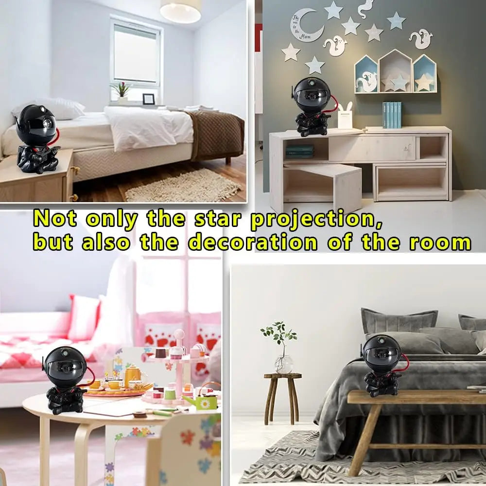 SPAPDVT Astronaut Star Projector Lamp – RGB Night Light, Room Decor, Gift