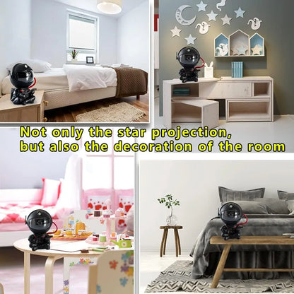 SPAPDVT Astronaut Star Projector Lamp – RGB Night Light, Room Decor, Gift