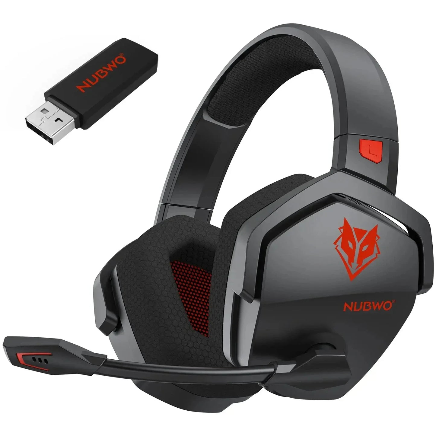 NUBWO G06 Wireless Gaming Headset – 2.4GHz + BT 5.3, 100H Battery, PS5/PS4/PC/Switch