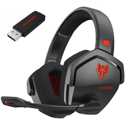 NUBWO G06 Wireless Gaming Headset – 2.4GHz + BT 5.3, 100H Battery, PS5/PS4/PC/Switch